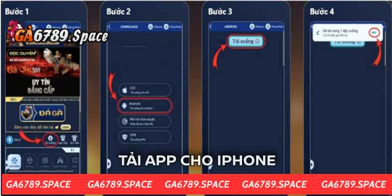 Tải ứng dụng Ga6789 cho hệ máy IOS iphone