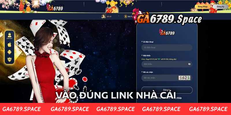 Vào đúng link chính chủ của nhà cái